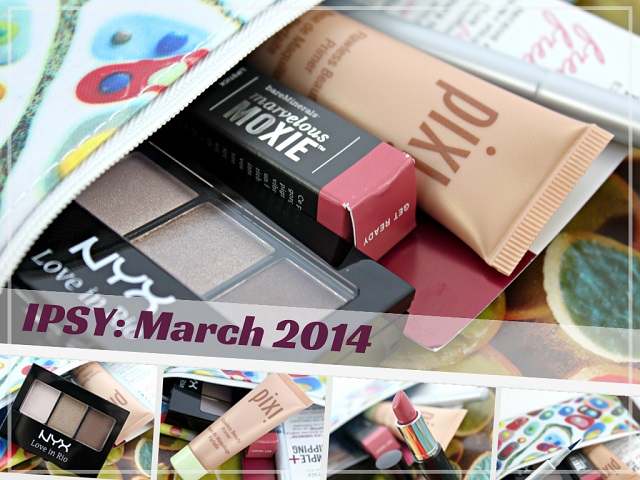 Ipsy GlamBag March 2014 Review, Pictures | via @glamorable #bbloggers #bblogger #ipsy #makeup #glambag #ipsyglambag #subscriptionboxes #beautybox #beautysamples