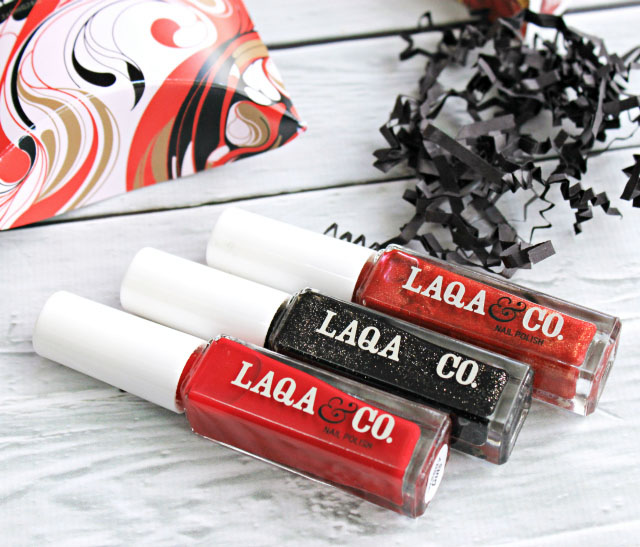 LAQA & Co Nail Threefer Gift Set Review, Swatches, Nail Polish