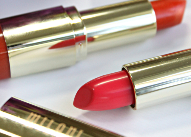Milani Orange-Gina and Flamingo Rose Swatches & Review: Do you update your makeup for Summer? I recently purchased two fun and bright Milani lipsticks that are perfect for warm weather! >> http://bit.ly/1QdCWoN | via @glamorable