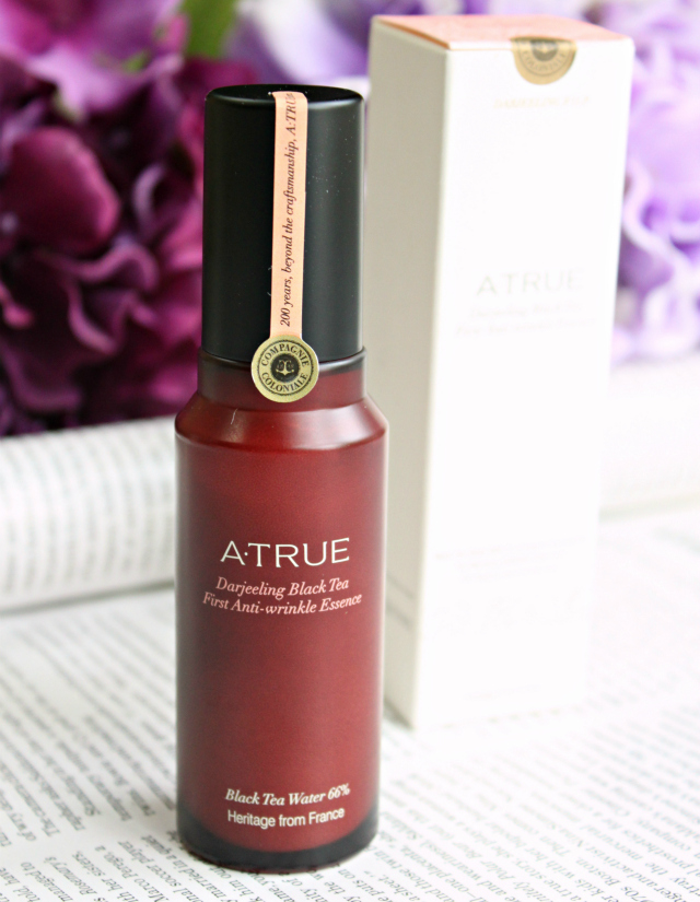 Introducing A. True, a Korean beauty brand that makes skin care with premium black tea from France. On the blog: swatches and review of Real Black Tea True Active CC Cushion SPF 50+/PA+++ in Light Beige and Darjeeling Black Tea First Anti-Wrinkle Essence >> http://bit.ly/1LkNuUZ || via @glamorable