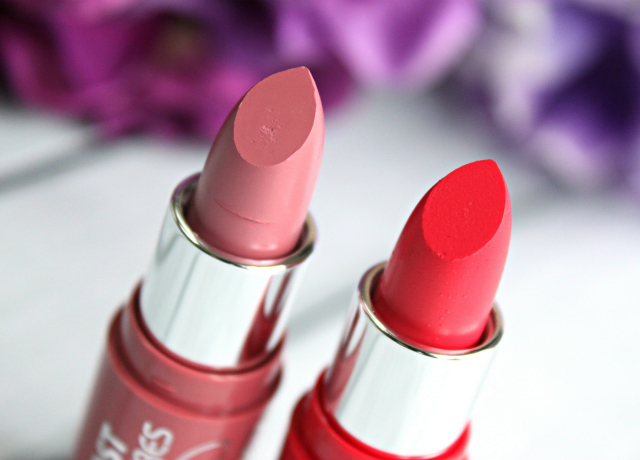 Can't decide which color lipstick to buy? At $2 a pop, you can buy them all! Check out my swatches and review of NEW NYC New York Color Expert Last Lip Color Matte in Creamy Mauve and Pure Coral >> http://bit.ly/1Qqrbv6 | via @glamorable