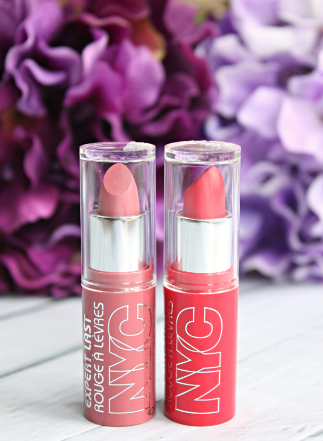 Can't decide which color lipstick to buy? At $2 a pop, you can buy them all! Check out my swatches and review of NEW NYC New York Color Expert Last Lip Color Matte in Creamy Mauve and Pure Coral >> http://bit.ly/1Qqrbv6 | via @glamorable