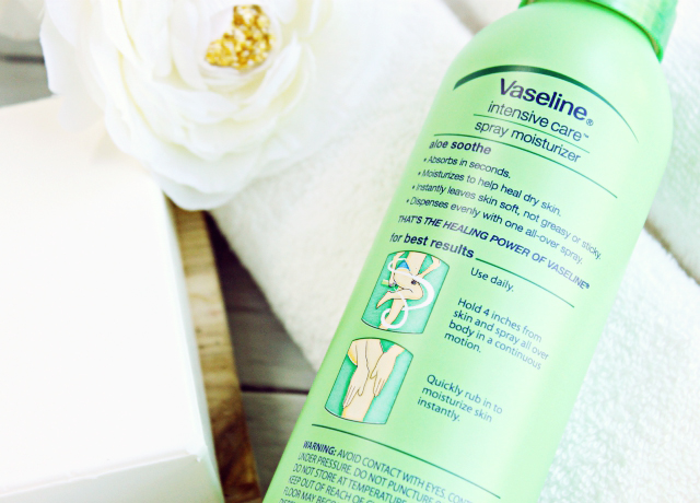 Discover the new way of applying body lotion: Vaseline Intensive Care Aloe Soothe Spray Moisturizer with micro-droplets of Vaseline Jelly and aloe vera. >> https://glamorable.com | via @glamorable