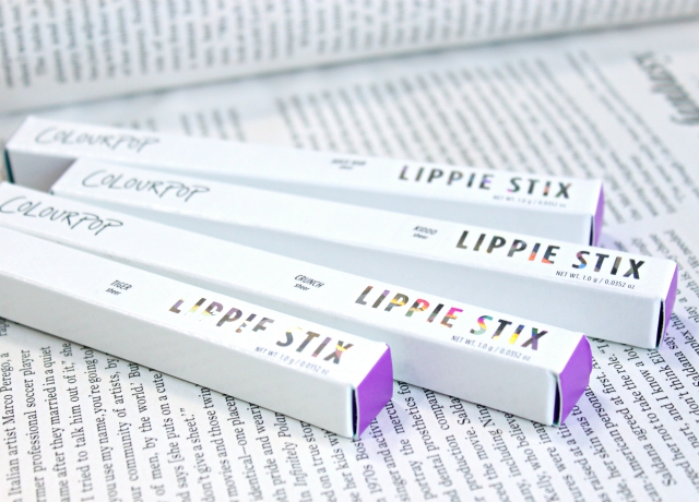Check out my swatches and review of NEW ColourPop Lippiestix Sheer Crunch, Juice Bar, Kiddo, and Tiger >>  https://glamorable.com | via @glamorable