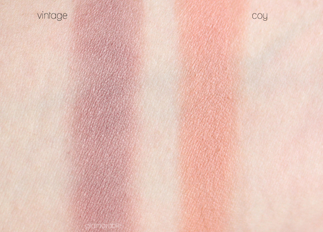 Review and swatches of the latest gloMinerals Summer Makeup Collection for 2015 - Eye Shadows in Coy & Vintage, and Cream Glaze Crayons in Jetset & Mimosa. Read more >> glamorable.com | via @glamorable