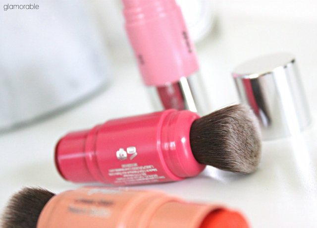 PÜR MINERALS Chateau Cheek Stains cream blushes in Peach Bellini, Prosecco, and Rose. Click through for review, swatches, and more pictures! >> www.glamorable.com | via @glamorable