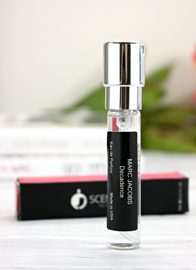 Scentbird Review - Marc Jacobs Decadence. Read more at >> www.glamorable.com | via @glamorable