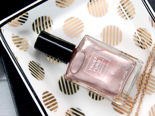 Trust Fund Nail Polish Champagne Socialite | Limited Edition Glossybox Holiday 2015 Review. Read more at >> www.glamorable.com | via @glamorable