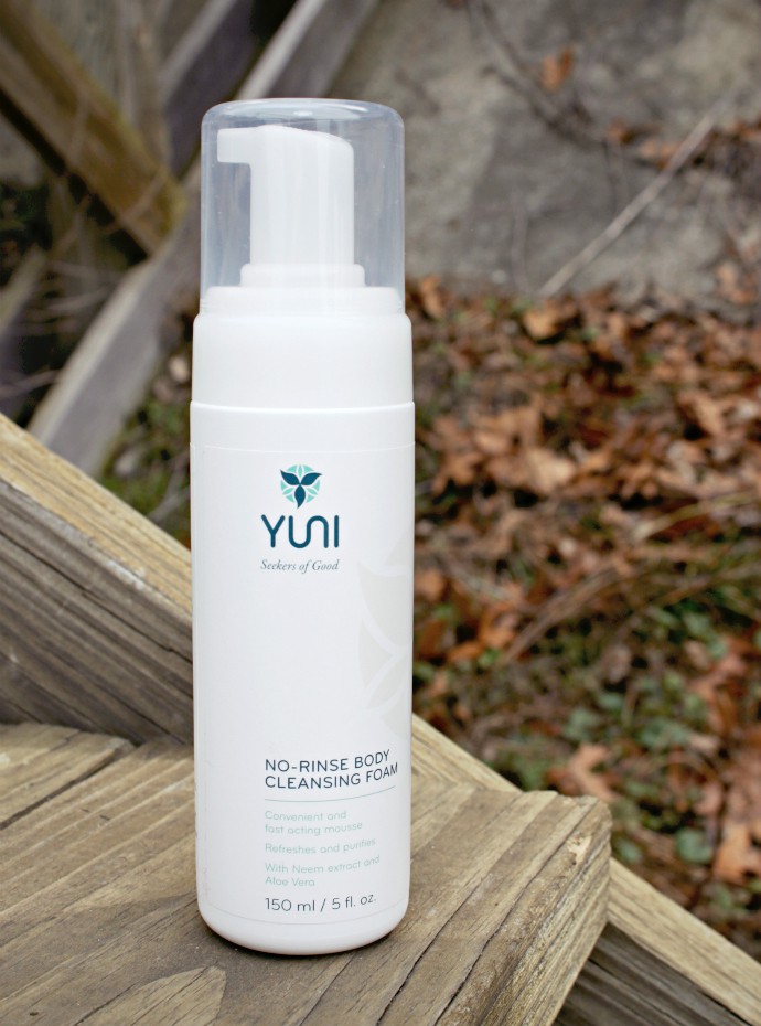 Waterless Cleansing Solutions from YUNI, YUNI No-Rinse Body Cleansing Foam