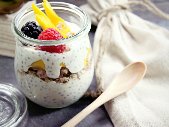 Coconut-Mango Breakfast Chia Pudding Recipe | How Eating Chia Seeds Every Morning Greatly Improved My Diet #NOWWellness