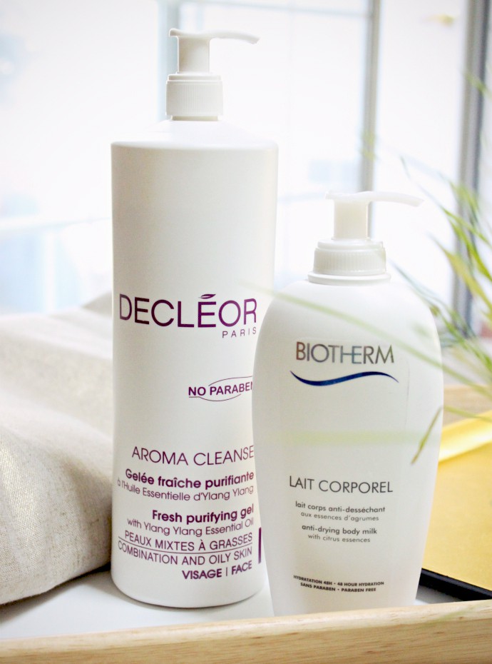 Combination Dehydrated Skin Heroes | Decleor Aroma Cleanse Fresh Purifying Gel, Biotherm Anti-Drying Body Milk, Bumble And Bumble Sunday Shampoo
