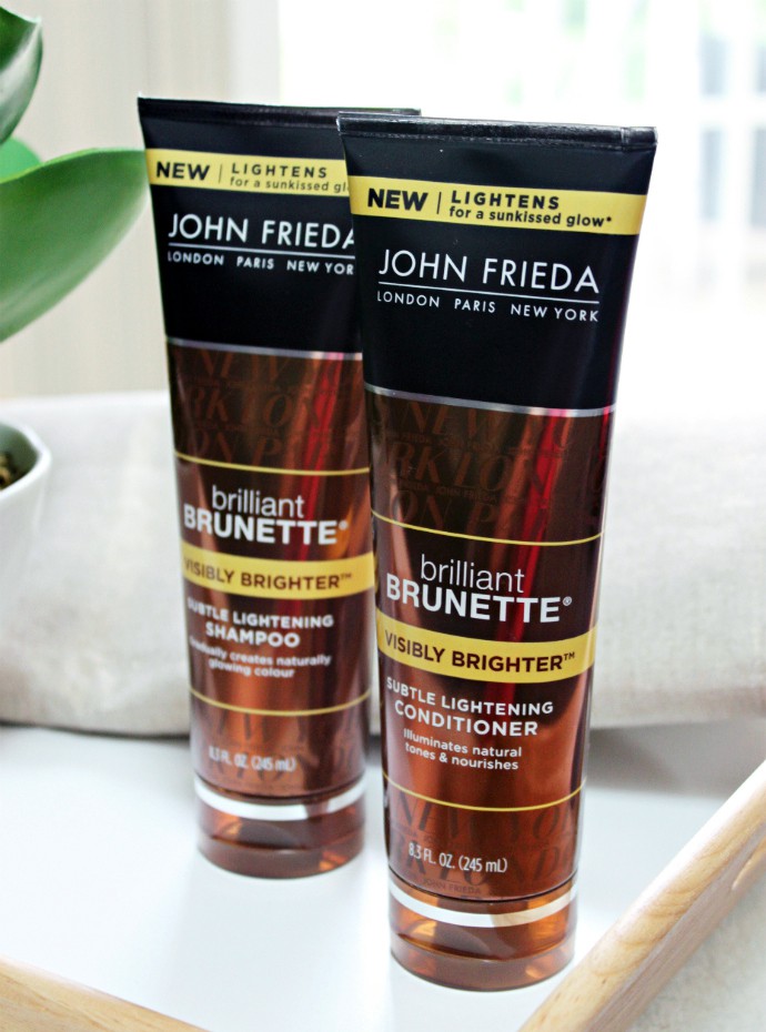 How to Achieve Sun Kissed Hair Without the Sun with John Frieda® Hair Care Brilliant Brunette® Visibly Brighter™ Collection | NotABasicBrunette AD