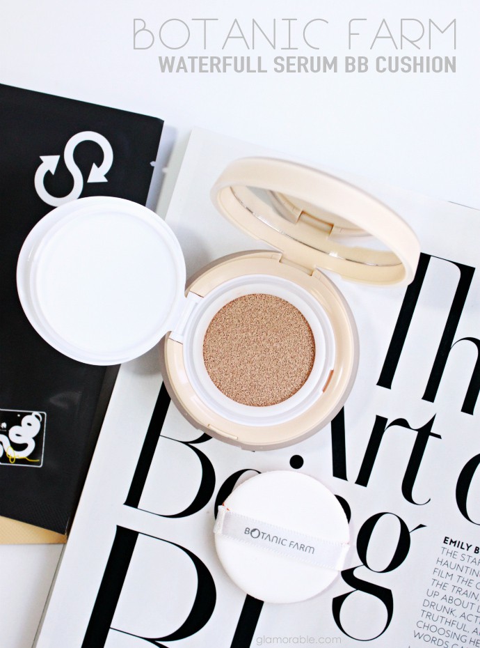 Botanic Farm Waterfull Serum BB Cushion #21 Review, Swatches