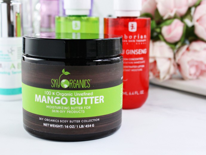 Trying Right Now ... New beauty products for Spring 2017 | Sky Organics Mango Butter & DIY Deep Moisturizing Sweet Orange Body Butter