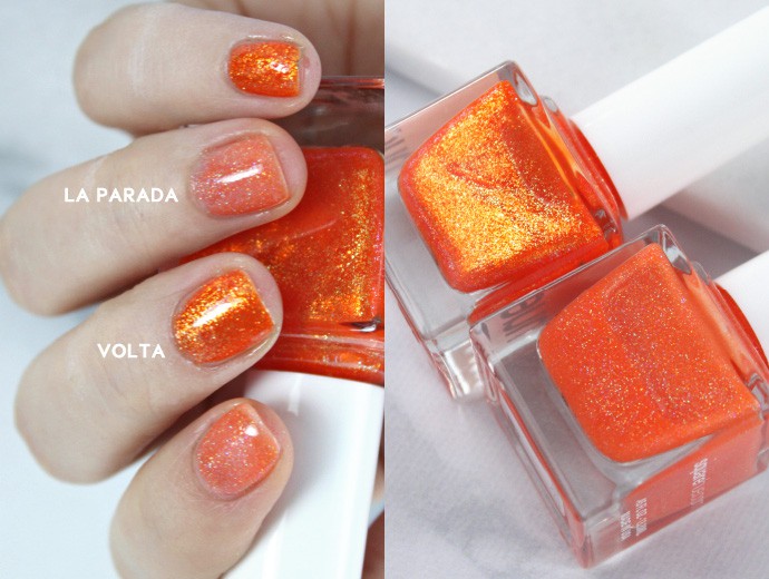 SquareHue January + February 2017 & Polishing Short Nails | LA PARADA VS VOLTA