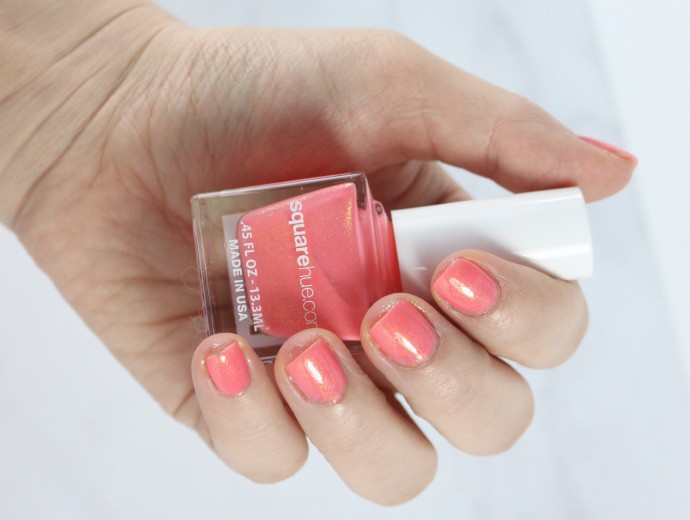 SquareHue January + February 2017 & Polishing Short Nails | MARCHESSIE SWATCH