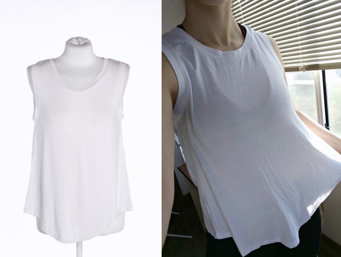 My First Wantable Fitness Edit Review | February 2017 - DE/nim Sleeveless Twist Back Tank