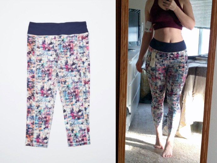 My First Wantable Fitness Edit Review | February 2017 - Mono B Multi Blue Print Capri