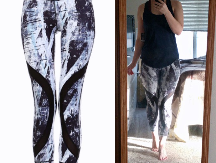 My First Wantable Fitness Edit Review | February 2017 - Mono B Ice Capri with Curved Line