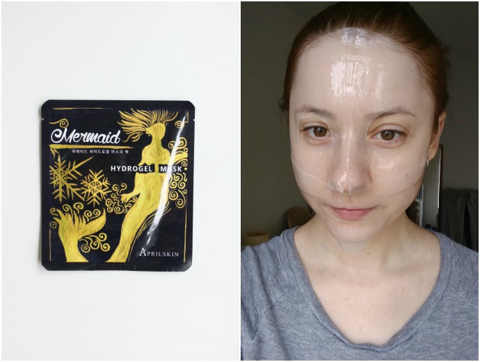 1 Day 1 Mask Skincare Challenge - Korean beauty trend | Is It Worth It? Aprilskin Mermaid Hydrogel Mask