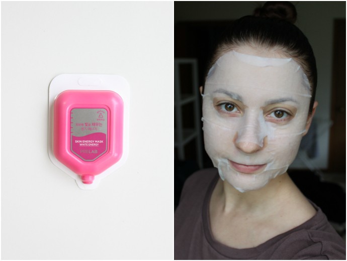 1 Day 1 Mask Skincare Challenge - Korean beauty trend | Is It Worth It? Prelab Skin Energy Mask White Energy