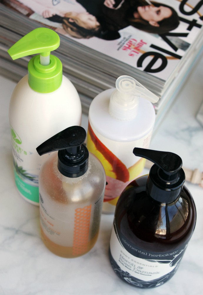 Natural, Clean & Non-Toxic Body Wash for Every Budget | 100% Pure Honey Cream Wash Gingerade, Nature's Gate Aloe Vera Body Wash, Elemental Herbology Neroli & Rose Damask Body Wash, Teadora Rainforest at Dawn Body Cleanser