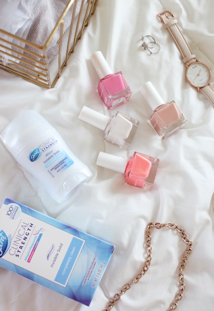 Spring Capsule Wardrobe | Wear what you want with Secret Clinical Strength Clear Gel or Secret Clinical Strength Invisible Solid.