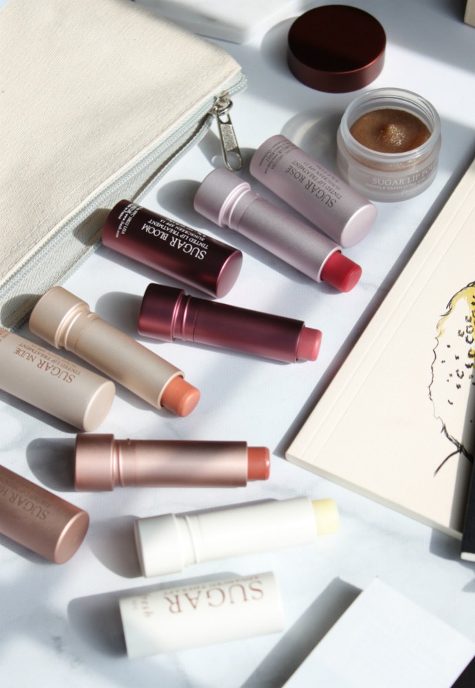 Fresh Sugar Lip Treatment Nude Swatch, Fresh Sugar Lip Treatment Honey Swatch, Fresh Sugar Lip Treatment Rose Swatch, Fresh Sugar Lip Treatment Bloom Swatch, fresh Sugar Lip Polish, fresh Sugar Lip Treatment Perfecting Wand