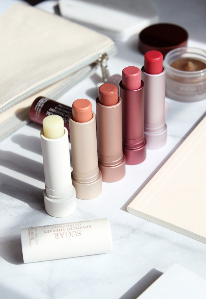 Fresh Sugar Lip Treatment Nude Swatch, Fresh Sugar Lip Treatment Honey Swatch, Fresh Sugar Lip Treatment Rose Swatch, Fresh Sugar Lip Treatment Bloom Swatch, fresh Sugar Lip Polish, fresh Sugar Lip Treatment Perfecting Wand